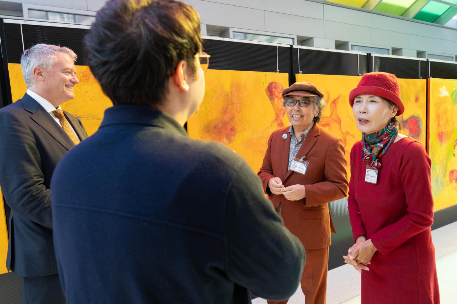 Mathias Cormann, Secretary-General of the OECD attends a donation artwork from artist, Mr. KIM Geun Tae, Korea to OECD in Paris on September 12, 2024.