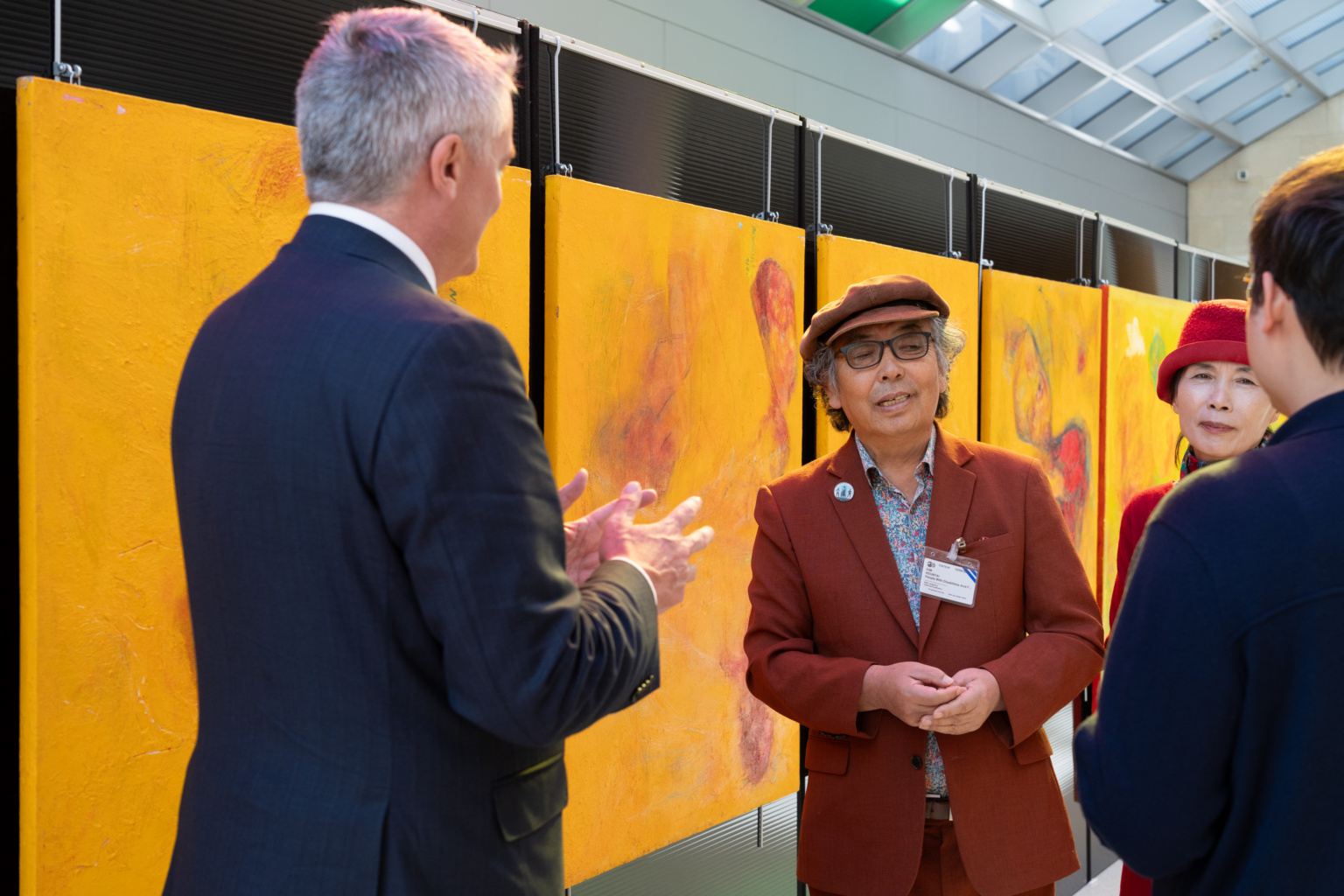 Mathias Cormann, Secretary-General of the OECD attends a donation artwork from artist, Mr. KIM Geun Tae, Korea to OECD in Paris on September 12, 2024.